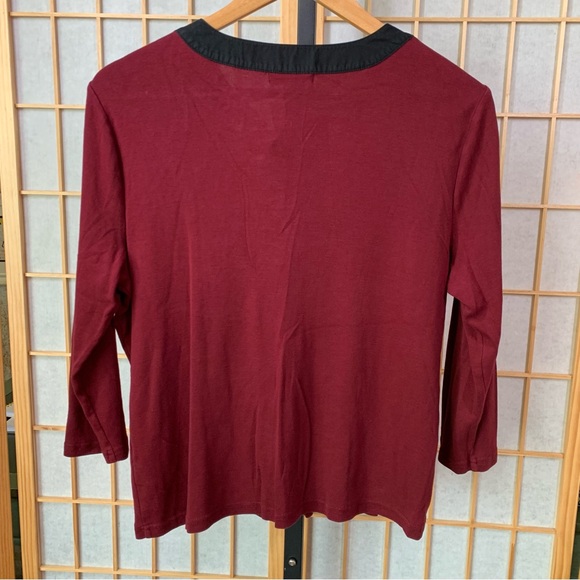 Ralph Lauren CHAPS 100% Cotton 3/4 Sleeve Polo Tee - Picture 3 of 5